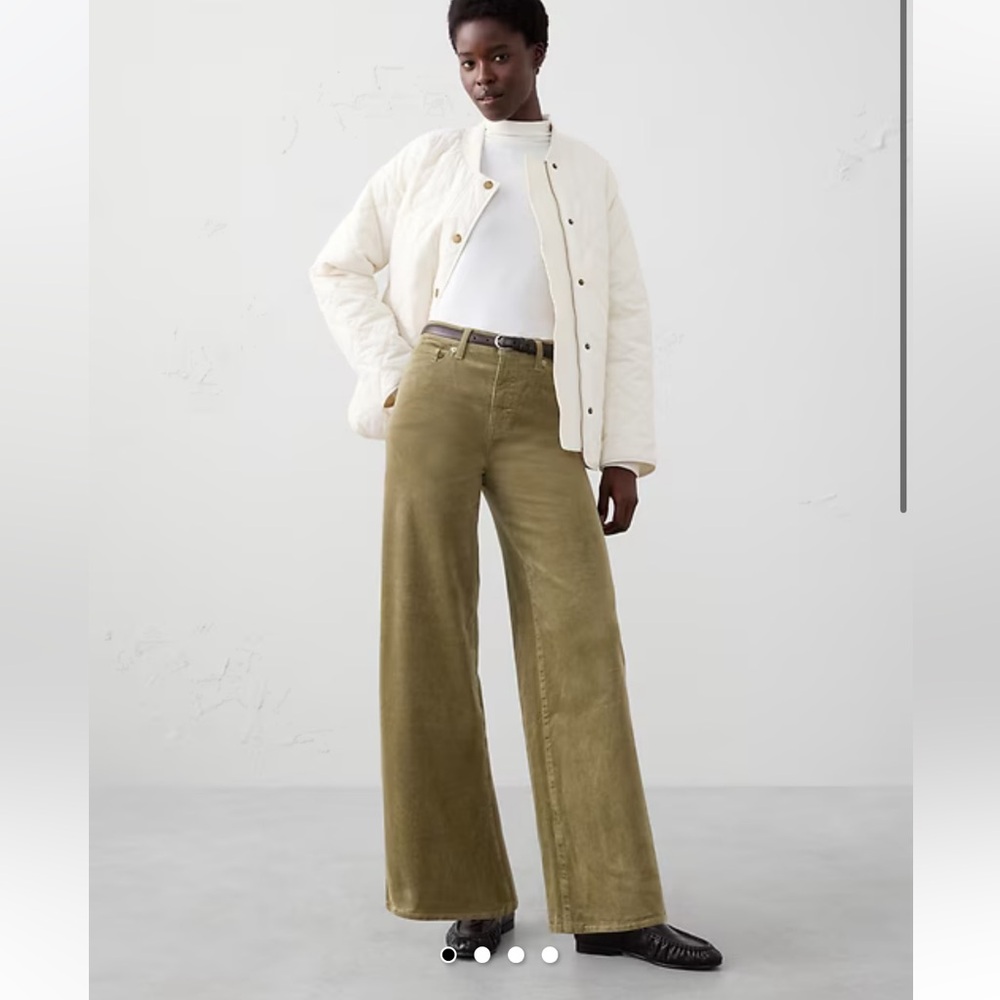 WIDE-LEG HIGH-RISE CORDUROY PANT